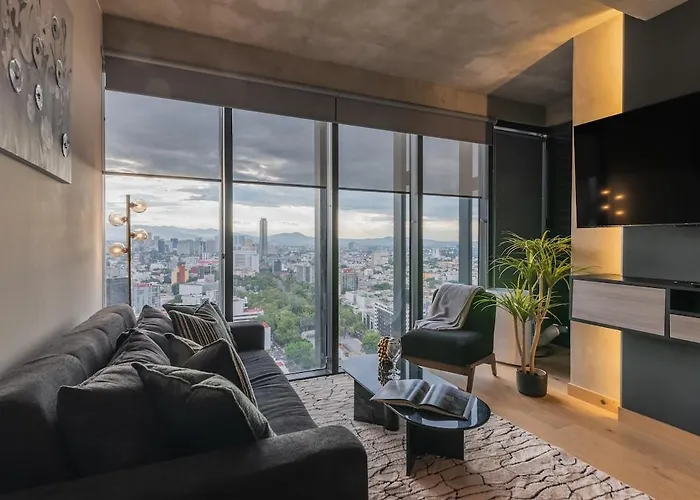 Apartamento The R Line I Ut Skyline I Pool & Views Cidade do México